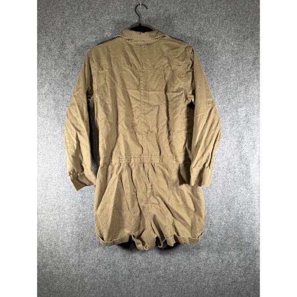 Aerie‎ Romper Women Medium Green Army Long Sleeve Relaxed Gorpcore - Picture 6 of 6